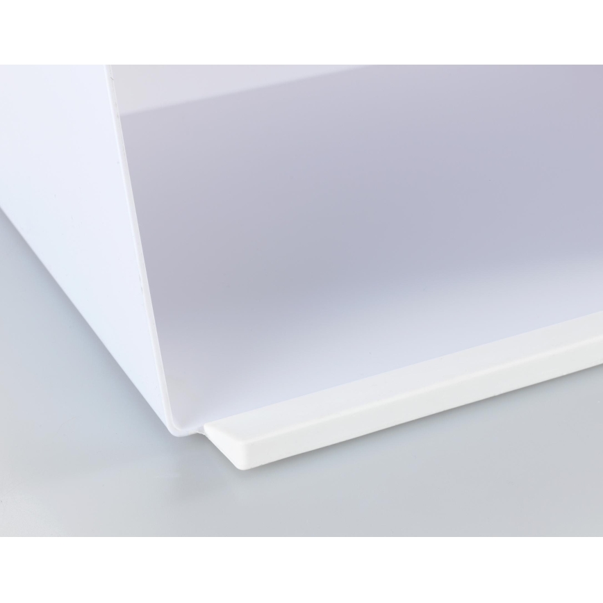 WENKO 54099100 - Chlebovnica KUBO 35 x 26,5 cm biela/hnedá