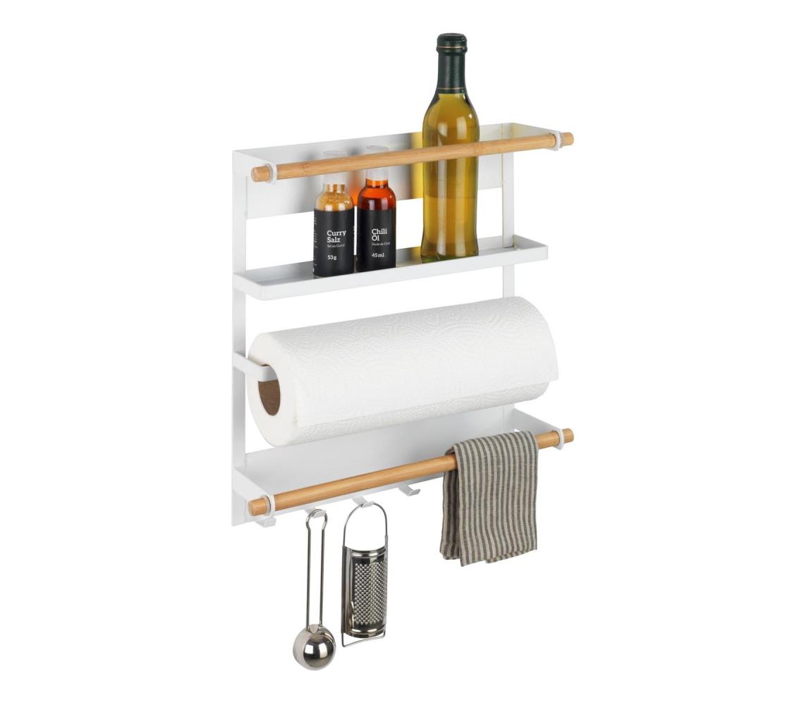 WENKO 54113100 - Organizér MAGNA 33x34 cm biela/hnedá/čierna 54113100