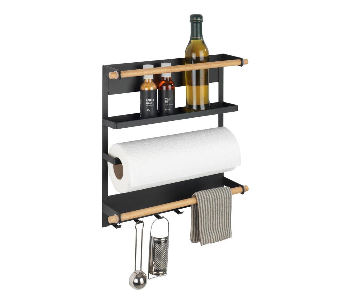 WENKO 54114100 - Organizér MAGNA 33x34 cm čierna/hnedá 54114100