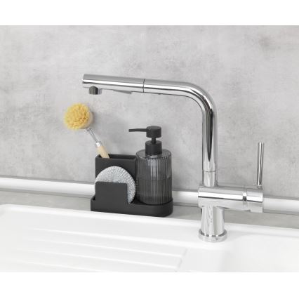 WENKO 54654100 - Organizér PINA 16x17 cm čierny