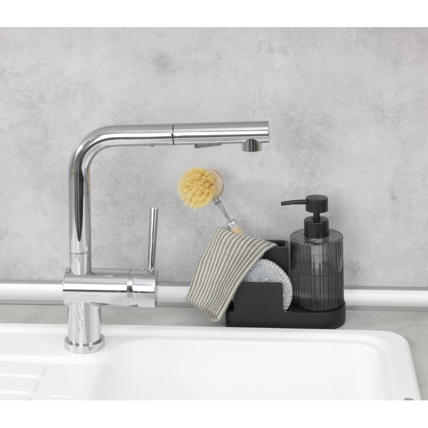 WENKO 54654100 - Organizér PINA 16x17 cm čierny