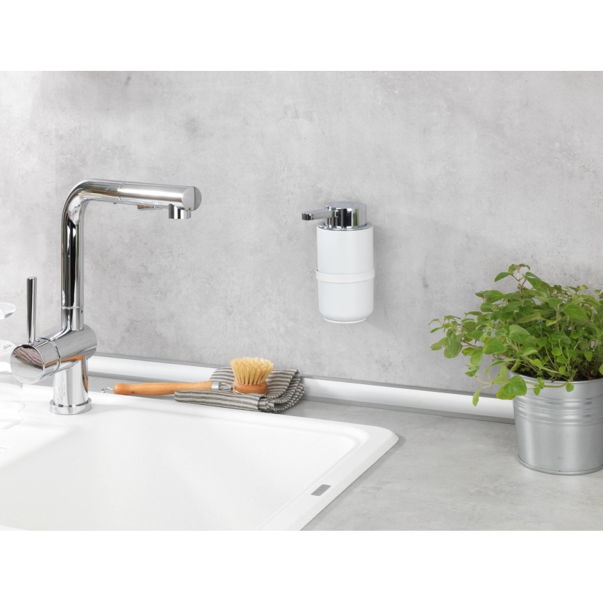 WENKO 54655100 - Dávkovač mydla WOYA 250 ml biela/lesklý chróm