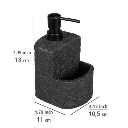 WENKO 54667100 - Dávkovač mydla FESTIVAL 10,5x18 cm čierna