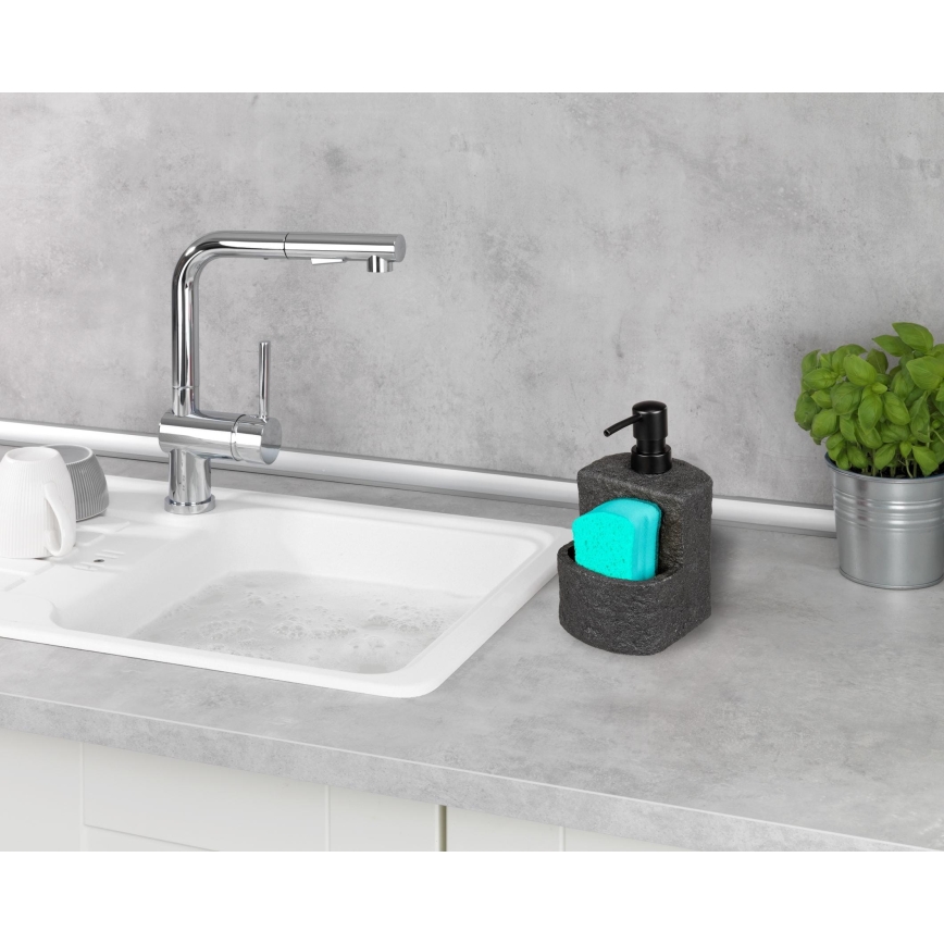 WENKO 54667100 - Dávkovač mydla FESTIVAL 10,5x18 cm čierna