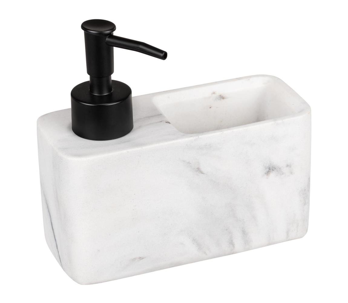 WENKO 54668100 - Dávkovač mydla RESA 14,5x14,3 cm biela/čierna 54668100
