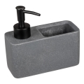WENKO 54669100 - Dávkovač mydla RESA 14,5x14,3 cm šedá/čierna