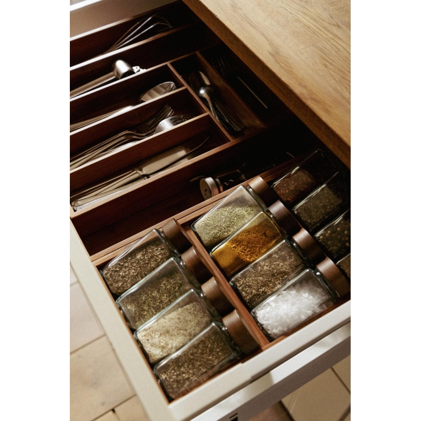 WENKO 54950100 - Organizér na koreniny ANNI 38x20 cm hnedý