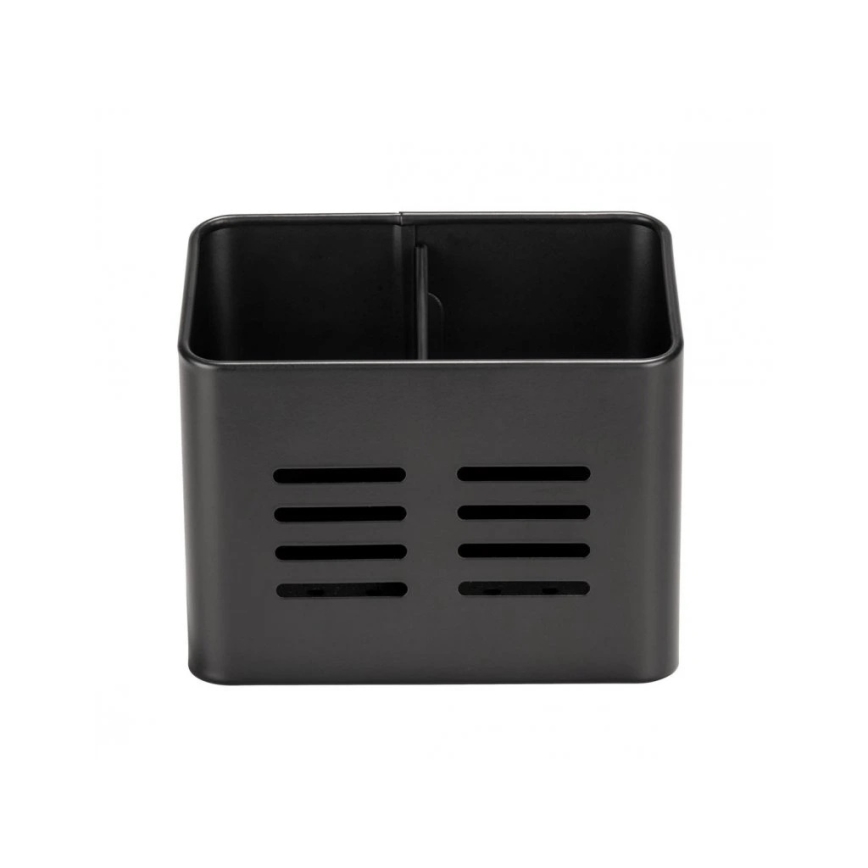 WENKO 55024100-Košík na príbory BLACK OUTDOOR KITCHEN 16x13,5 cm čierna