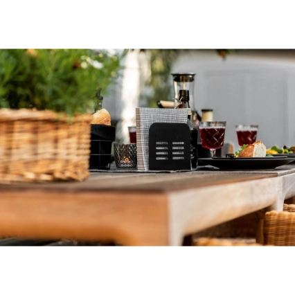 WENKO 55025100-Držiak servítok BLACK OUTDOOR KITCHEN 15x12,5 cm čierny