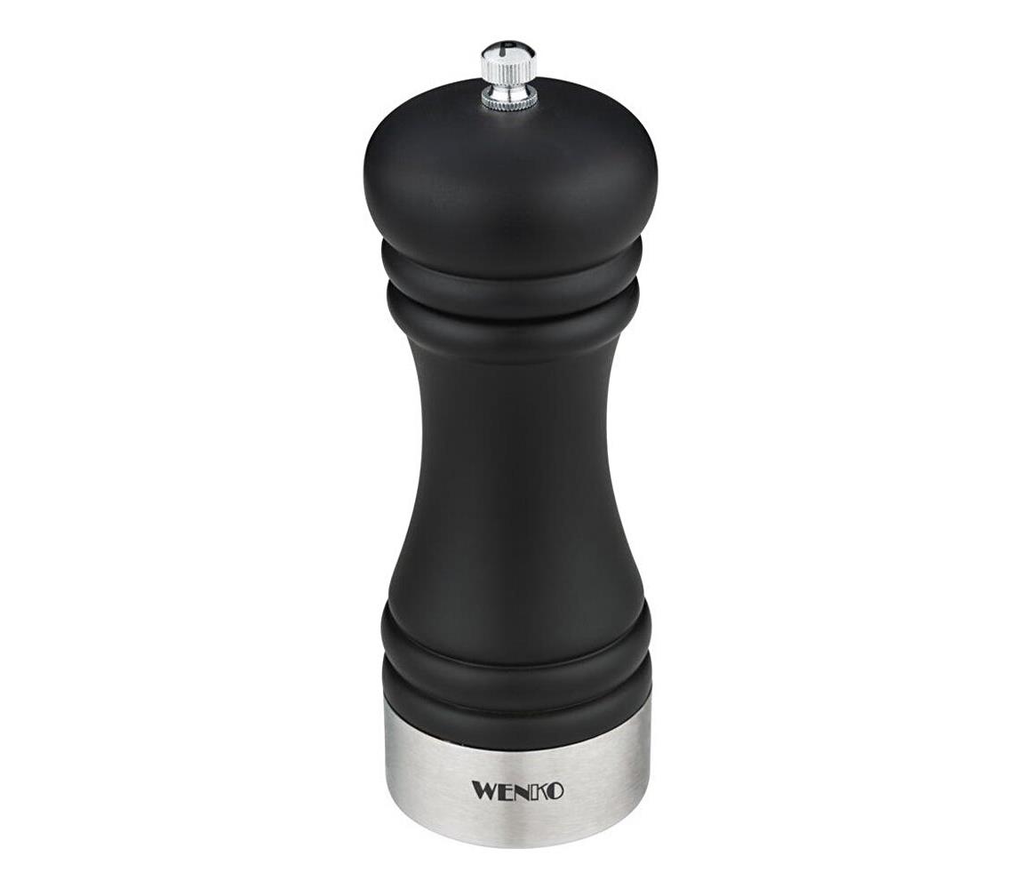 WENKO 55083100-Mlynček na korenie BLACK OUTDOOR KITCHEN 5x17,5 cm čierna/biela 55083100