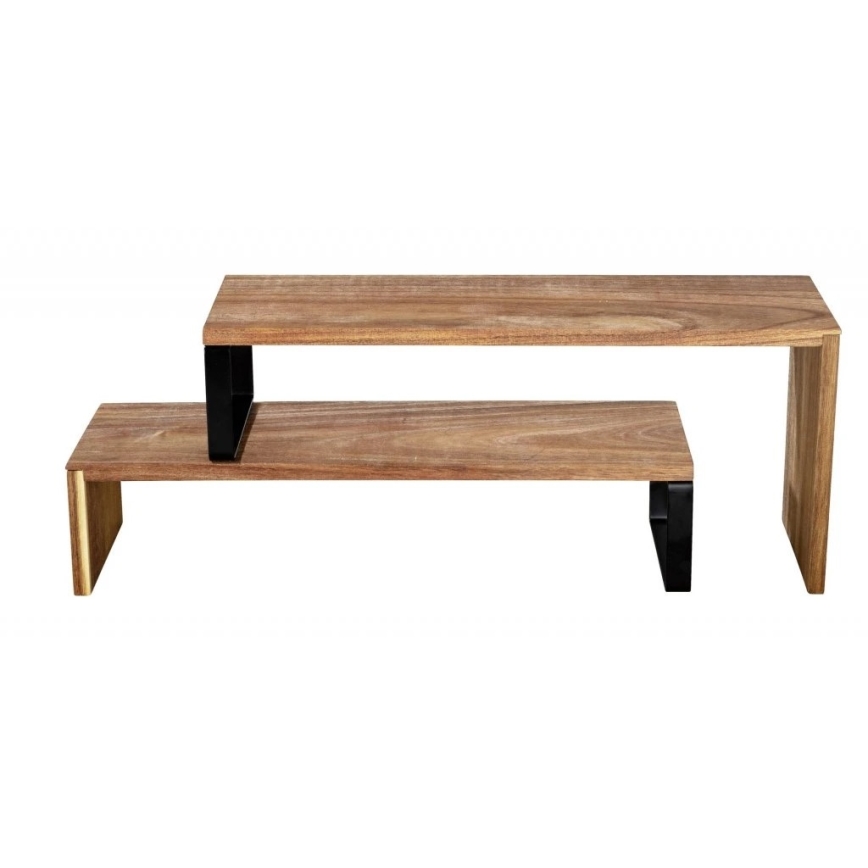 WENKO 55097100-Polica BLACK OUTDOOR KITCHEN 36x16 cm hnedá/čierna