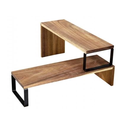 WENKO 55097100-Polica BLACK OUTDOOR KITCHEN 36x16 cm hnedá/čierna