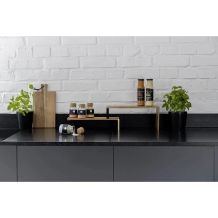 WENKO 55097100-Polica BLACK OUTDOOR KITCHEN 36x16 cm hnedá/čierna