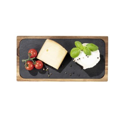 WENKO 55103100 - Krájacia doska BLACK OUTDOOR KITCHEN 30x15 cm hnedá/šedá