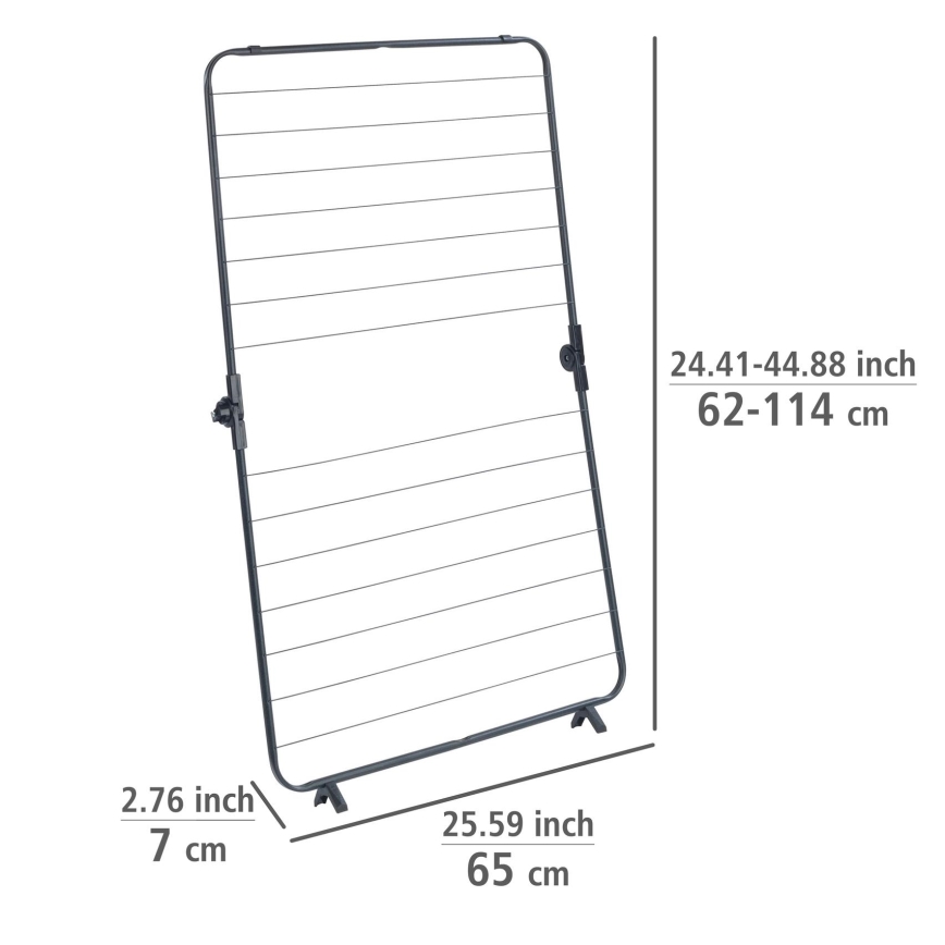 WENKO 63003100 - Sušiak na bielizeň CHAMPION 65x114 cm čierny