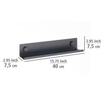 WENKO 71146800 - Korenky JET 40x7,5 cm čierna
