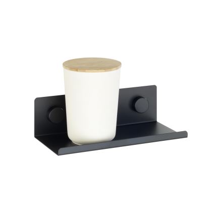 WENKO 71147800 - Polica JET 25x7,5 cm čierna