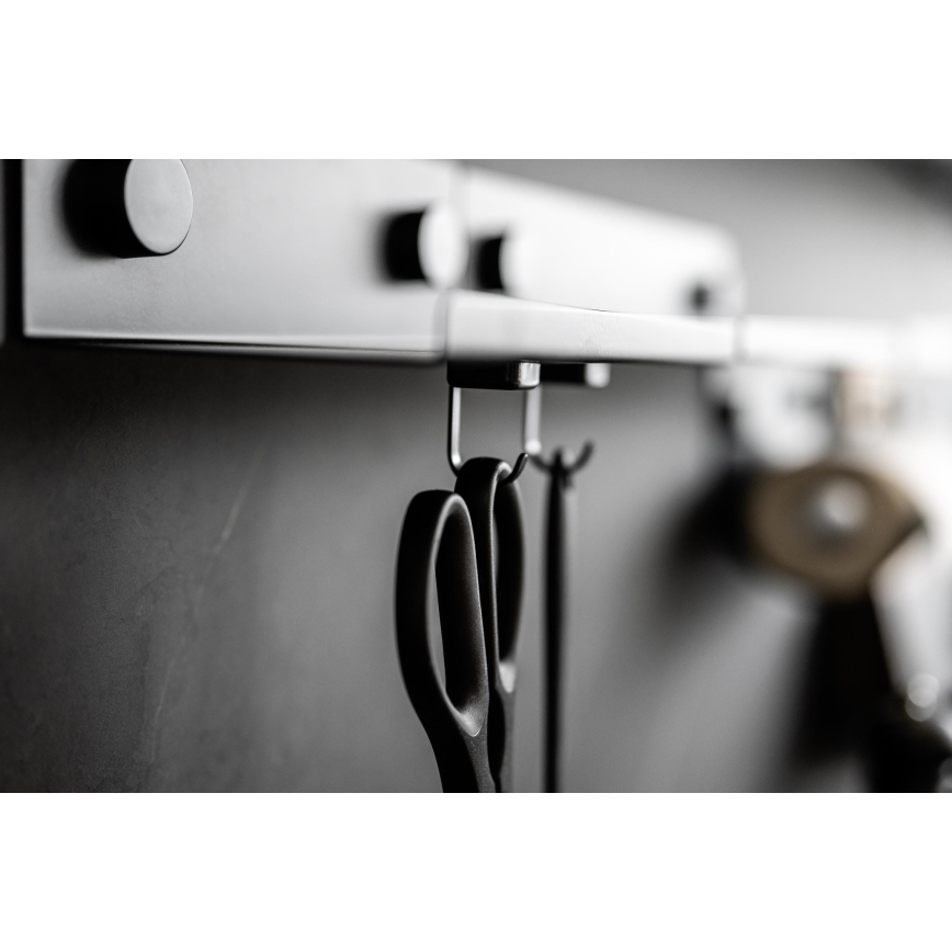 WENKO 71149800 - Háčiky JET 2,2×3,9 cm čierna/strieborná