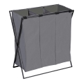 WENKO 71297800 - Kôš na bielizeň TRIO 69x76 cm sivá/čierna