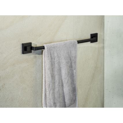 WENKO 71445800 - Tyč na uteráky VACUUM-LOC QUADRO ED 60,5x6 cm čierna