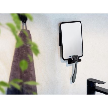 WENKO 71449800 - Zrkadlo VACUUM-LOC QUADRO ED 14x19,5 cm čierne