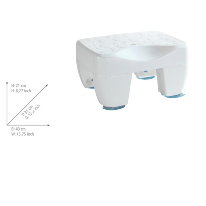 WENKO 73361100 - Stolička do vane SECURA 40x31 cm biela