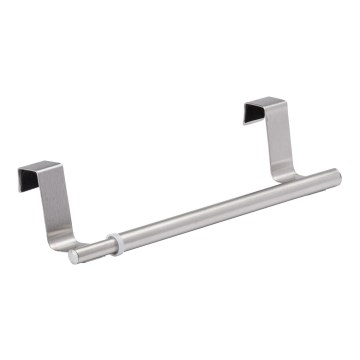 WENKO 79173100 - Držiak na uteráky TELESCOPE 7x6 cm nerezová oceľ/strieborná/čierna