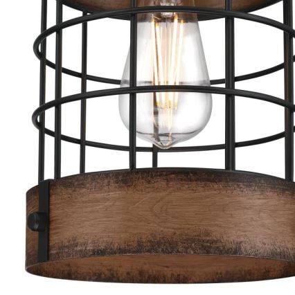 Westinghouse 61179 - Luster na lanku LANGSTON 1xE27/60W/230V barnwood