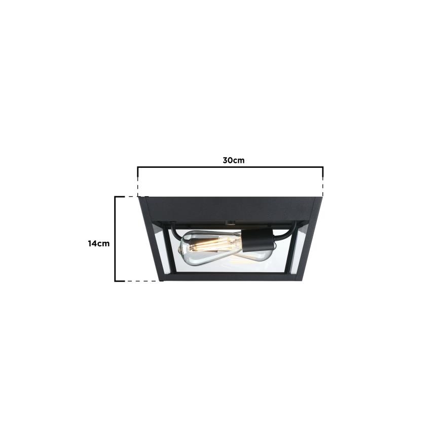 Westinghouse 61219 - Vonkajšie stropné svietidlo PETERSON 2xE27/40W/230V IP44