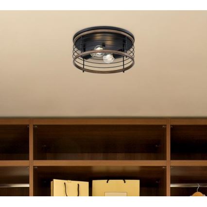 Westinghouse 61250 - Stropné svietidlo ACKTON 2xE27/60W/230V barnwood