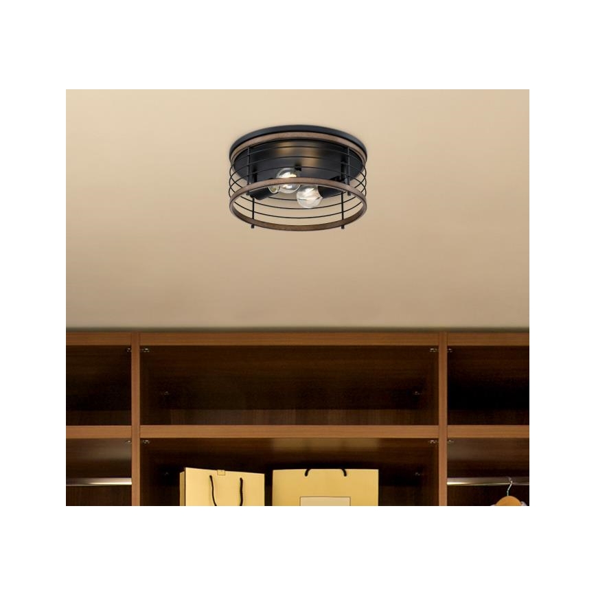 Westinghouse 61250 - Stropné svietidlo ACKTON 2xE27/60W/230V barnwood