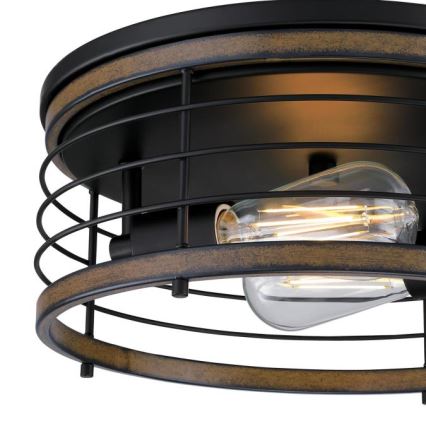 Westinghouse 61250 - Stropné svietidlo ACKTON 2xE27/60W/230V barnwood