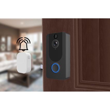 Wi-Fi bezdrôtový zvonček s kamerou 1080p IP64