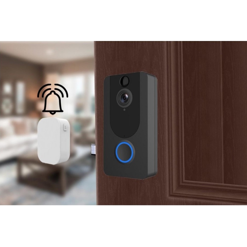 Wi-Fi bezdrôtový zvonček s kamerou 1080p IP64