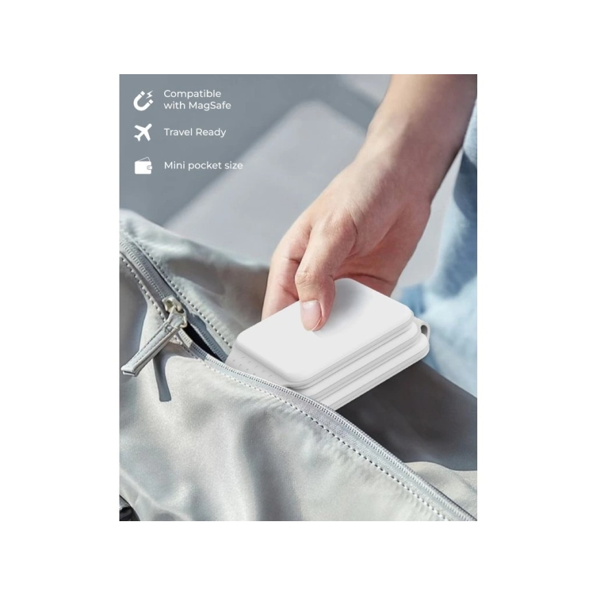 Winner Group - Bezdrôtová skladacia nabíjačka 3v1 MAXFLEX 22,5W biela