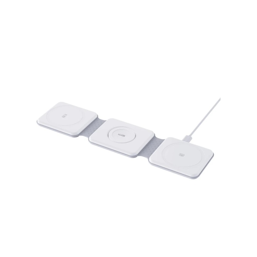 Winner Group - Bezdrôtová skladacia nabíjačka 3v1 MAXFLEX 22,5W biela