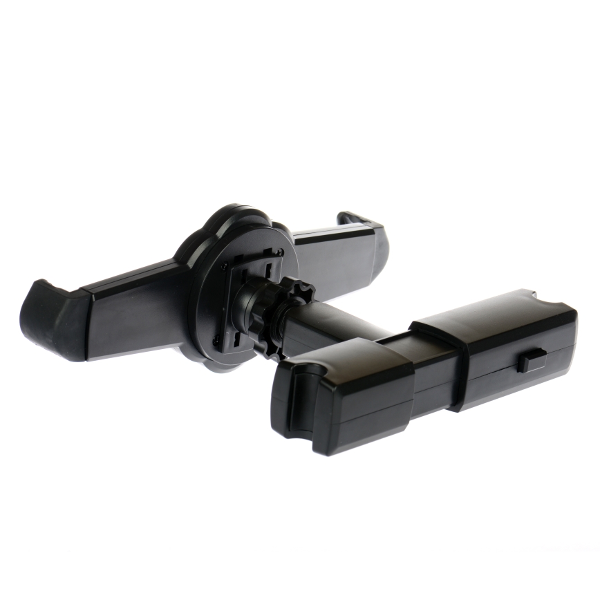 Držiak na tablet drží tablet. Je čierny, skladací a otočný. Je určený na umiestnenie tabletu v aute.