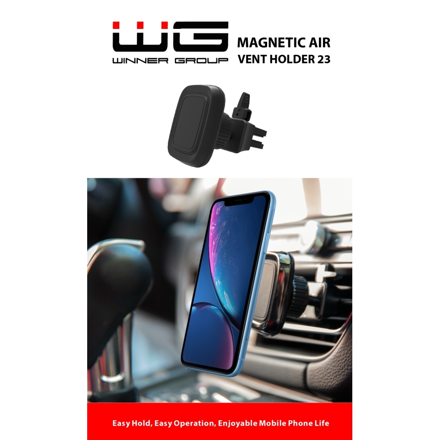 Winner Group - Magnetický držiak telefónu do auta čierna