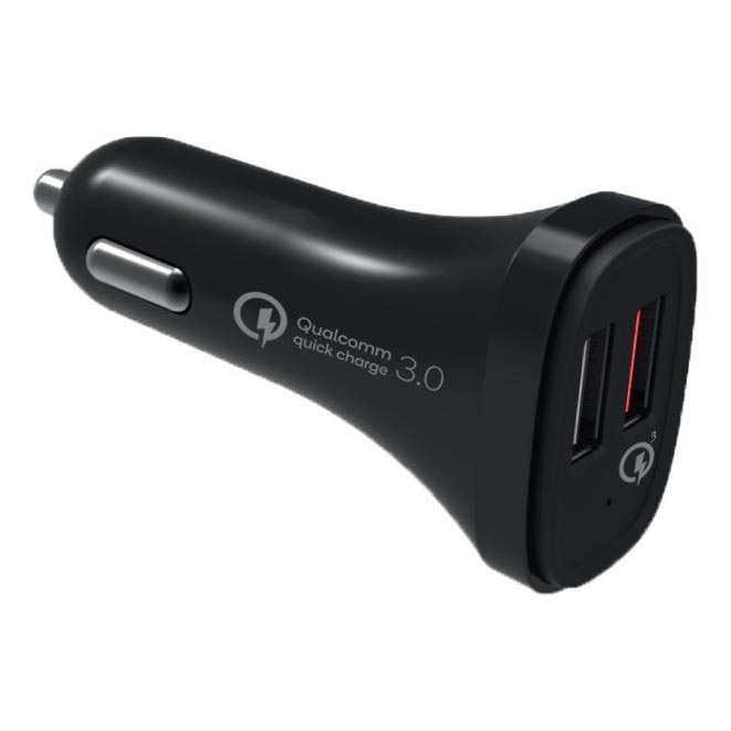 Winner Group - Nabíjačka do auta 2xUSB-A Power Delivery 30W čierna