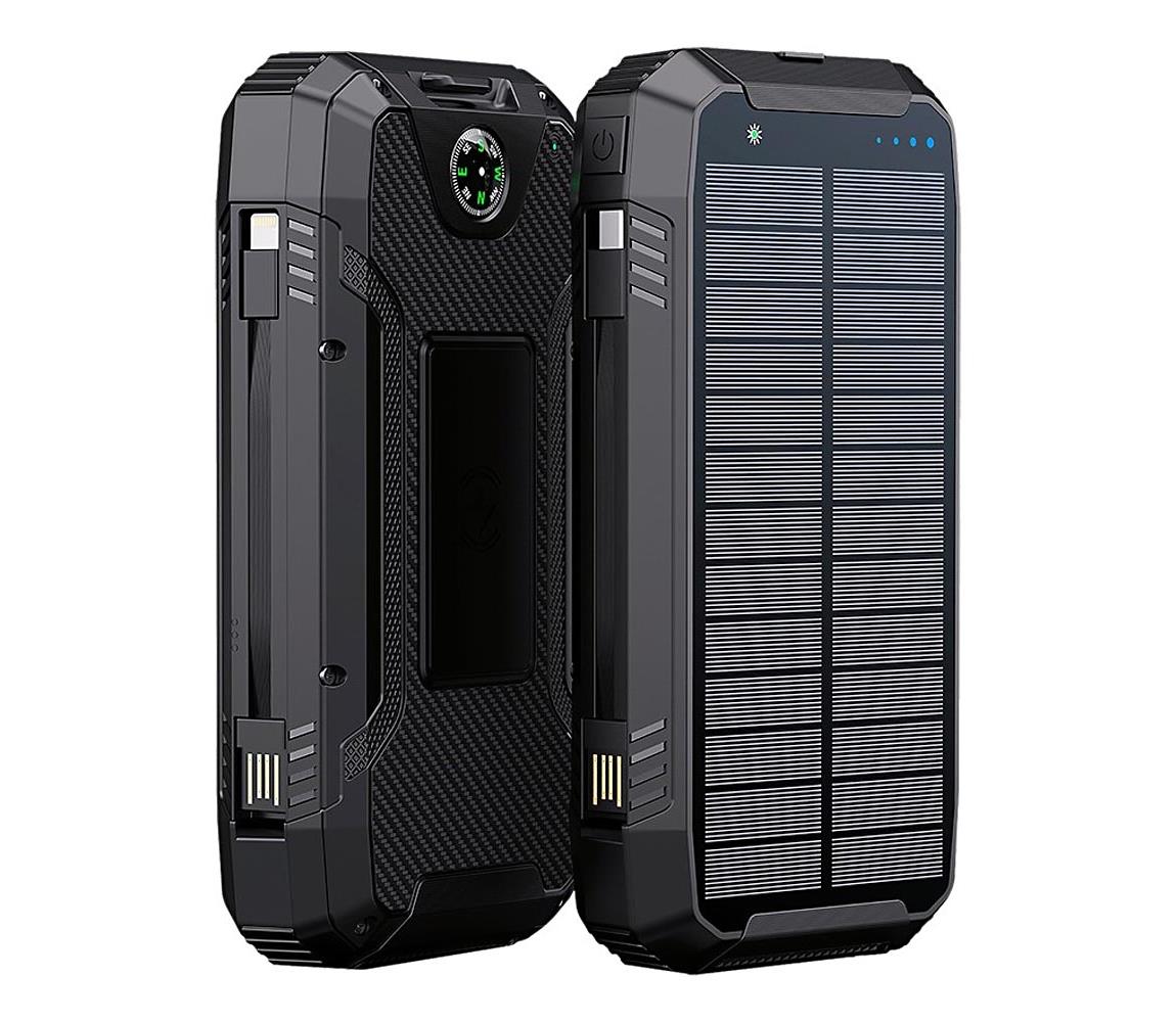 Winner Group - Powerbanka s bezdr. nabíjaním a solárnym panelom 20000 mAh 20W PD WINPOWSUNNY