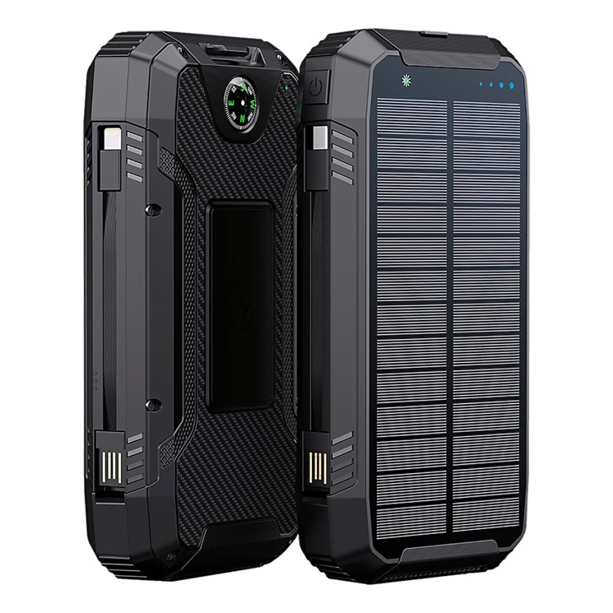 Winner Group - Powerbanka s bezdrôtovým nabíjaním a solárnym panelom 20000 mAh 20W PD