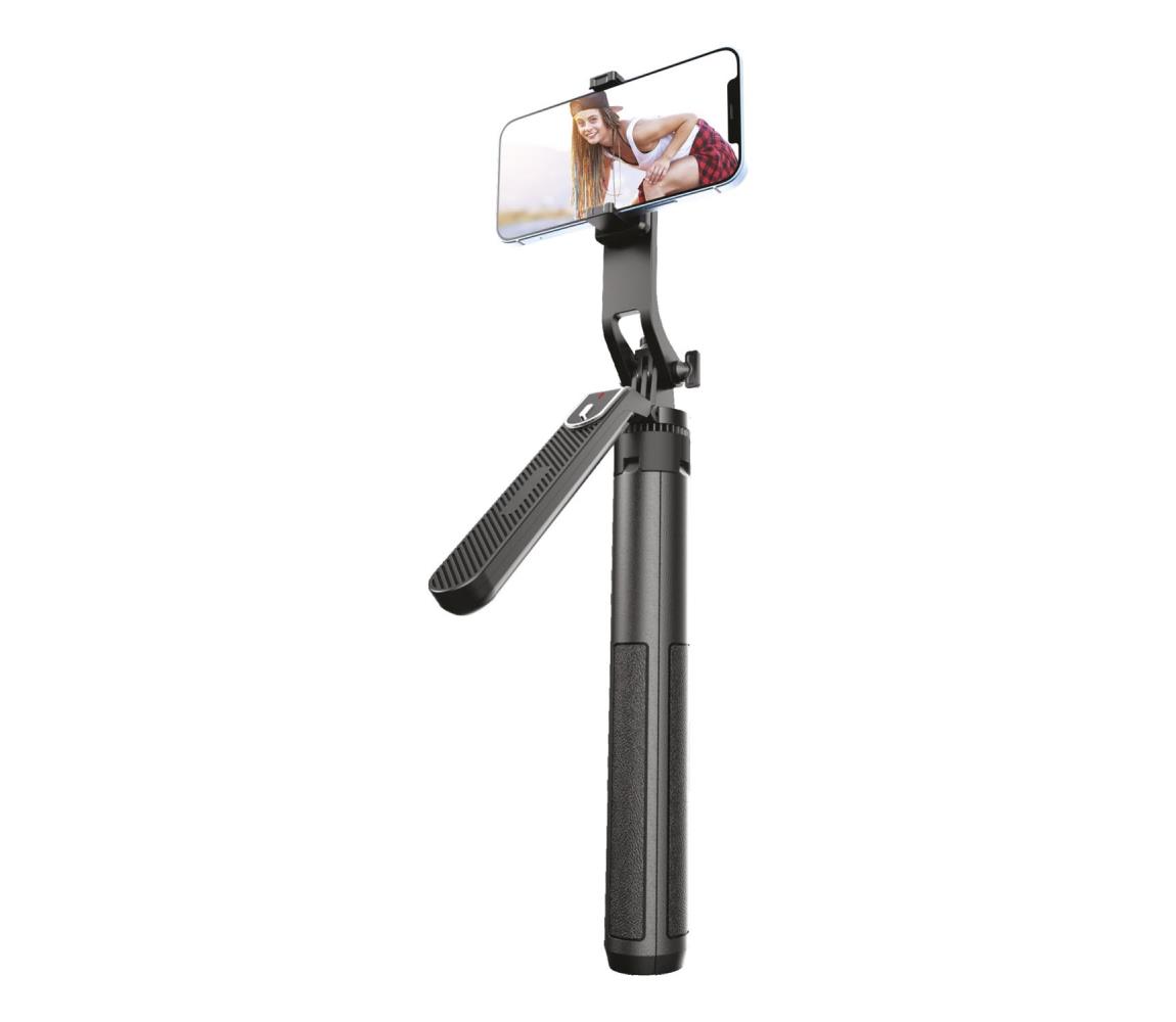 Winner Group - Selfie tyč 3v1 so stojanom 55 mAh 180 cm čierna WINSELFIEWG7