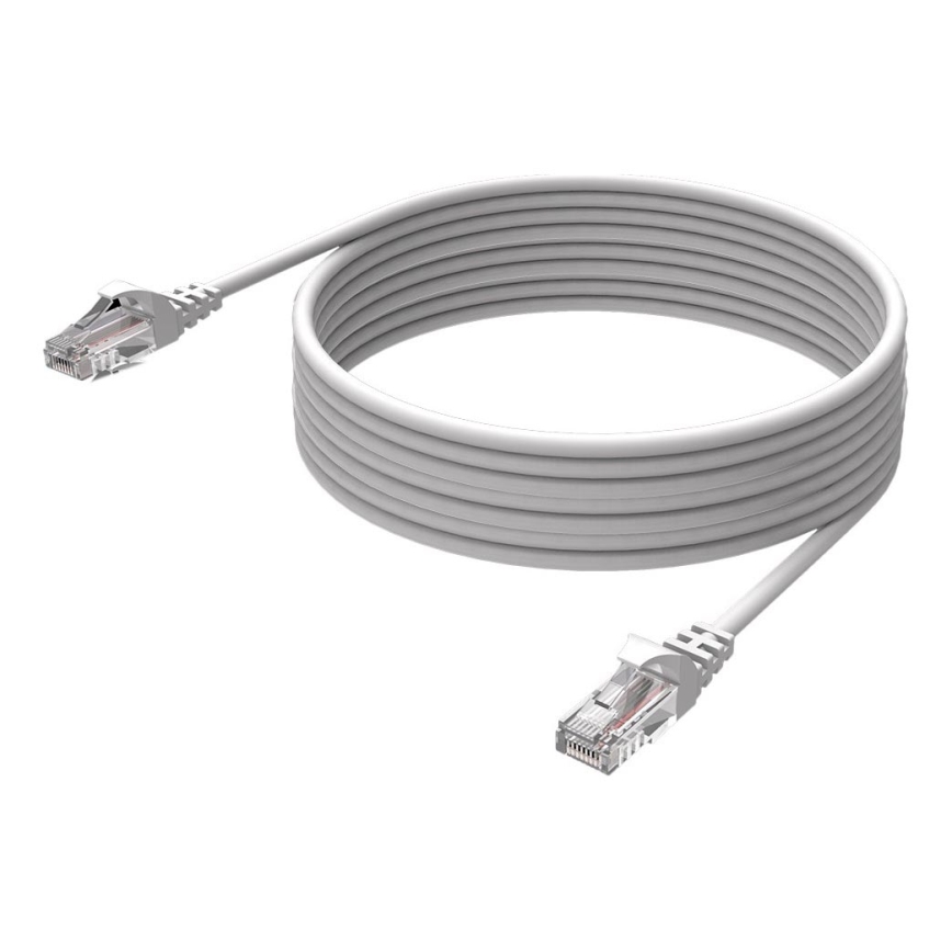 Winner Group - Sieťový ethernetový kábel RJ45 / RJ45 CAT-6 5m biela