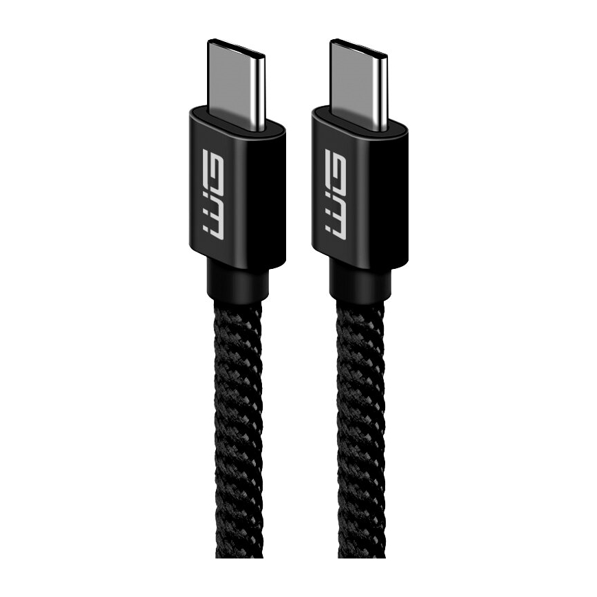 Winner Group - USB kábel USB-C / USB-C 60W 1m čierna