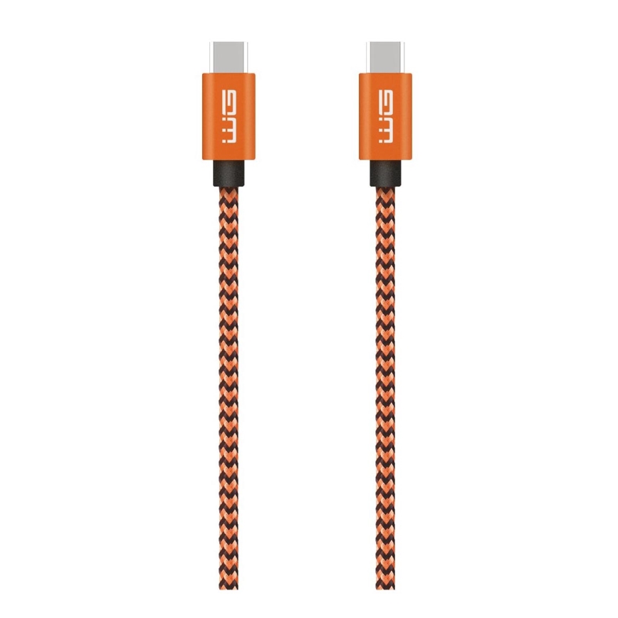 Winner Group - USB kábel USB-C / USB-C 60W 1m oranžová