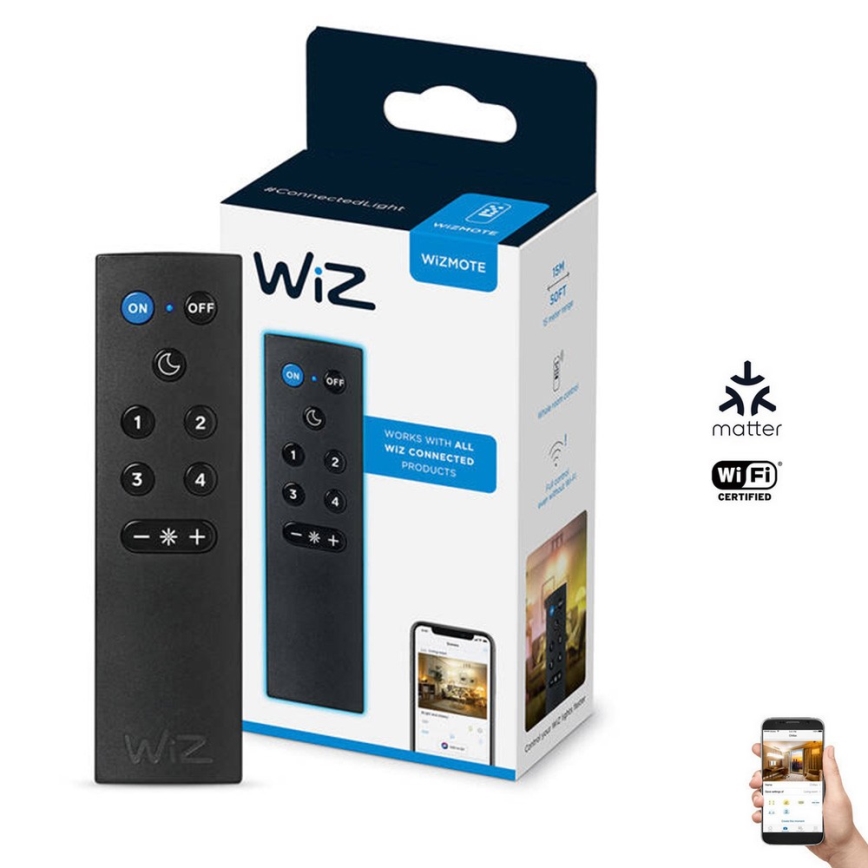 WiZ - Diaľkové ovládanie WIZMOTE 2xAAA Wi-Fi