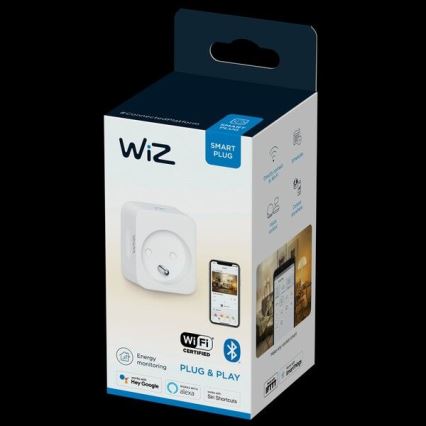 WiZ - Inteligentná zásuvka E 2300W + powermeter Wi-Fi