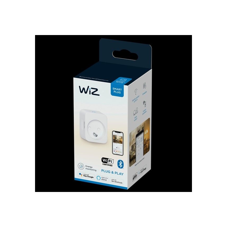 WiZ - Inteligentná zásuvka E 2300W + powermeter Wi-Fi