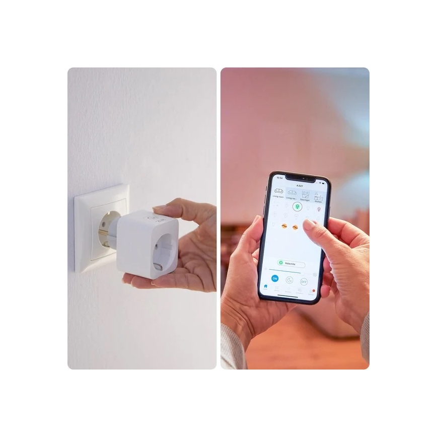 WiZ - Inteligentná zásuvka E 2300W Wi-Fi