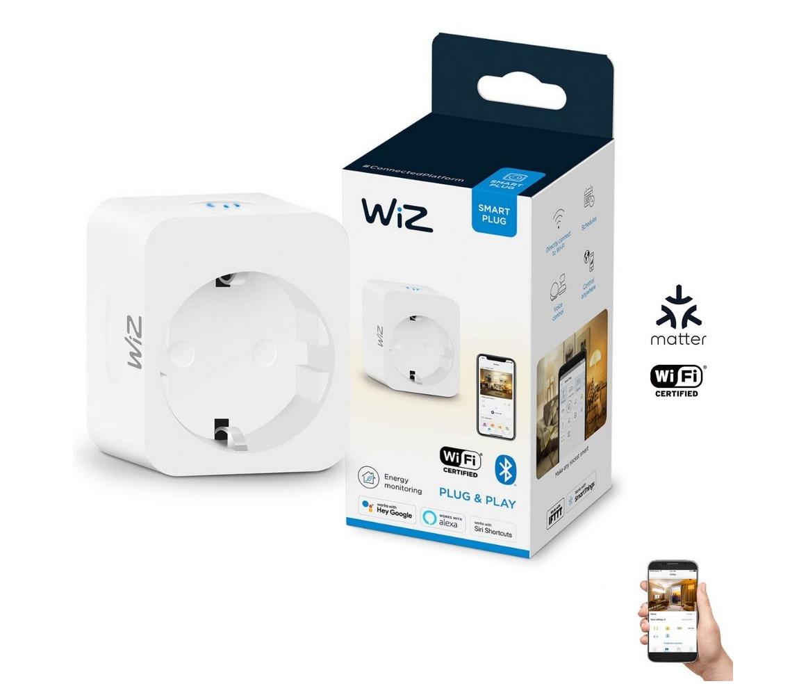 WiZ WiZ - Inteligentná zásuvka F 2300W + powermeter Wi-Fi